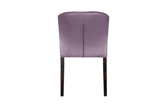 Krzesło w fioletowej tkaninie 