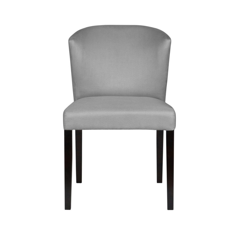 Szare krzesło na drewnianym stelażu 