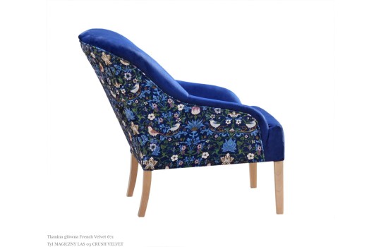 Fotel z kwiatowym motywem - Campo