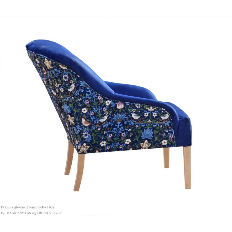 Fotel z kwiatowym motywem - Campo