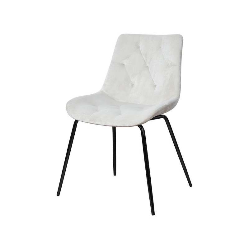 Krzesło w welwetoej tkaninie Cleo 