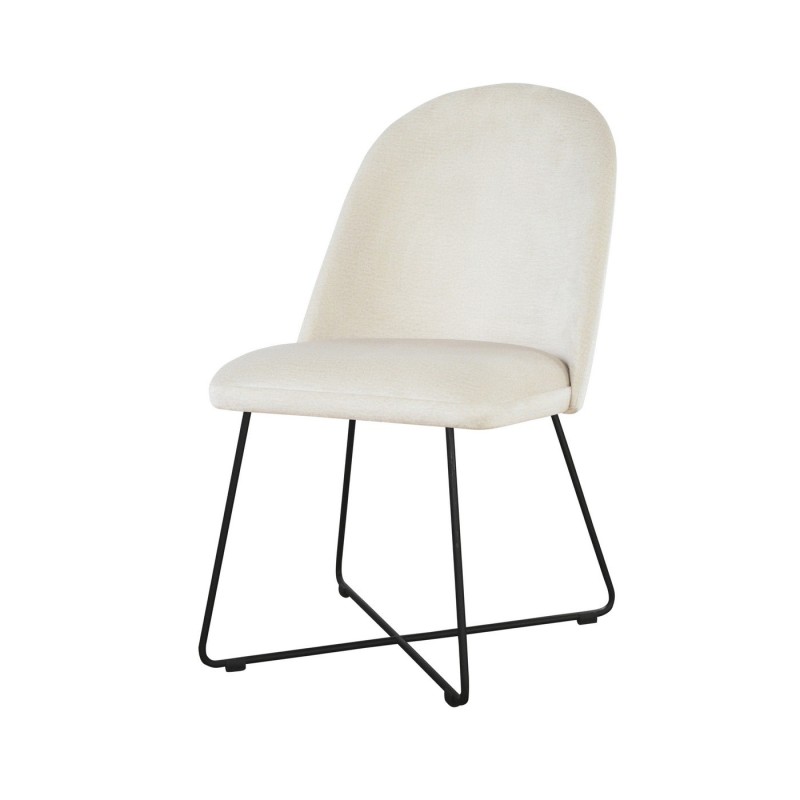 Kremowe krzesła Torino Cross