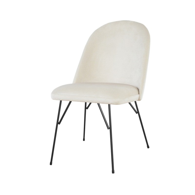 Krzesło w kremowym obiciu Torino Spider 