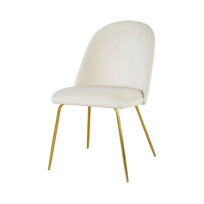 Krzesła w stylu glamour na złotych nóżkach 