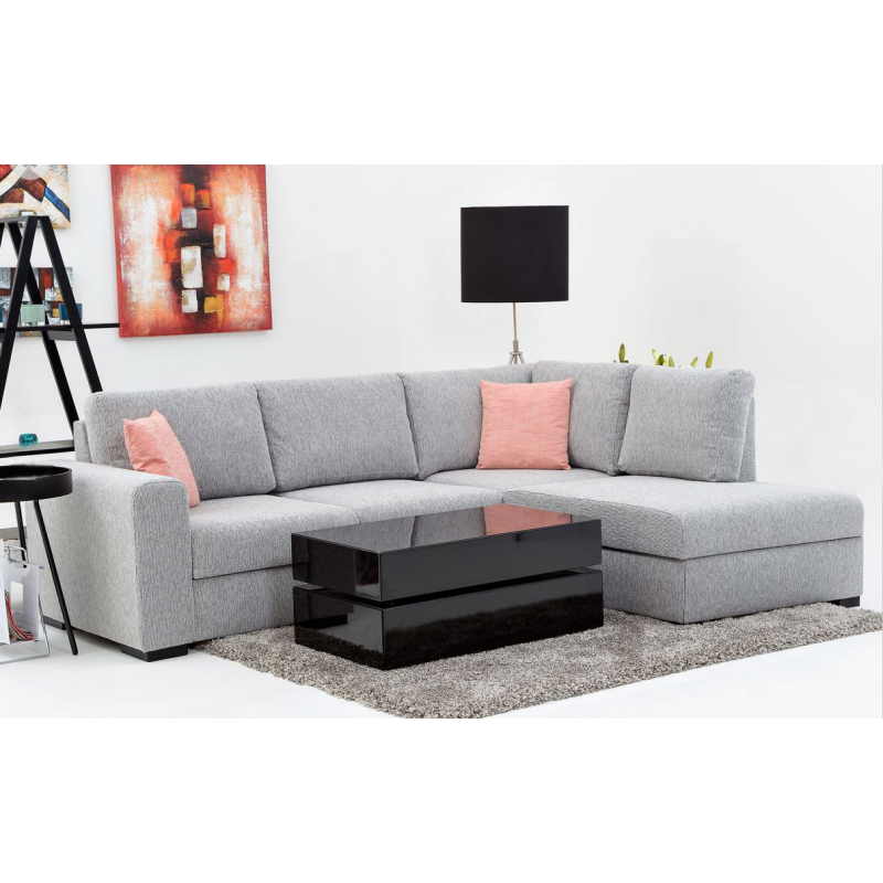 Narożnik z funkcją spania i pojemnkiem na pościel Melinda