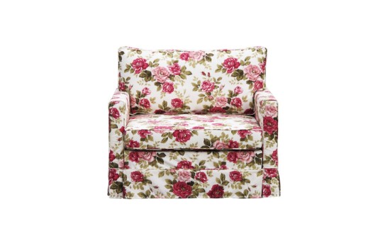 Sofa Scandia w kwiaty