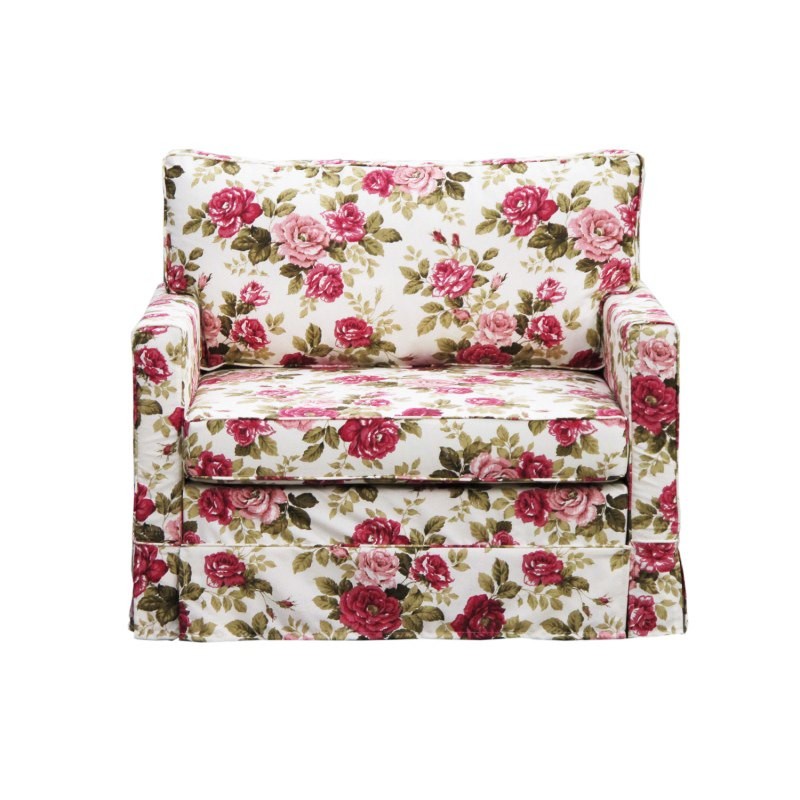 Sofa Scandia w kwiaty