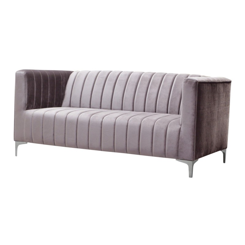sofa w różowym welurze