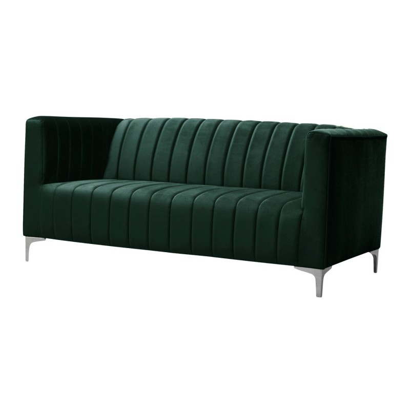 sofa na chromowanych nogach 