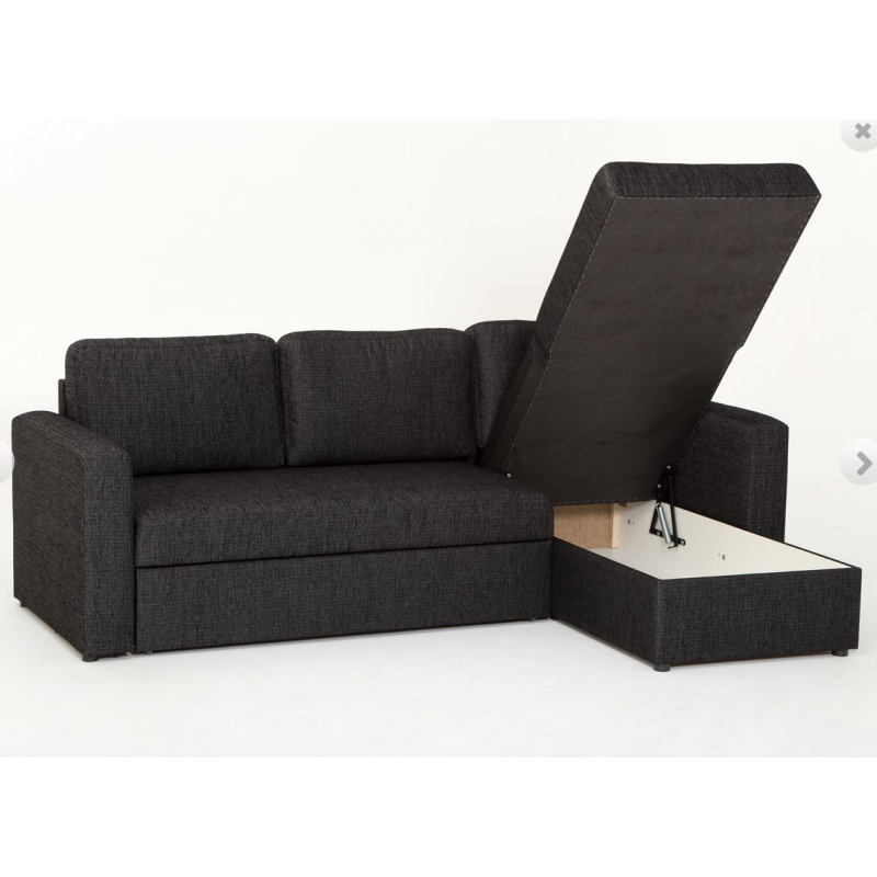 Kanapa narożna z dużym pojemnikiem Omega