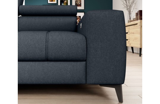 Narożnik Lazur - metalowe nóżki