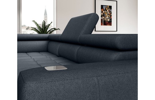 Narożnik Lazur regulowane zagłówki