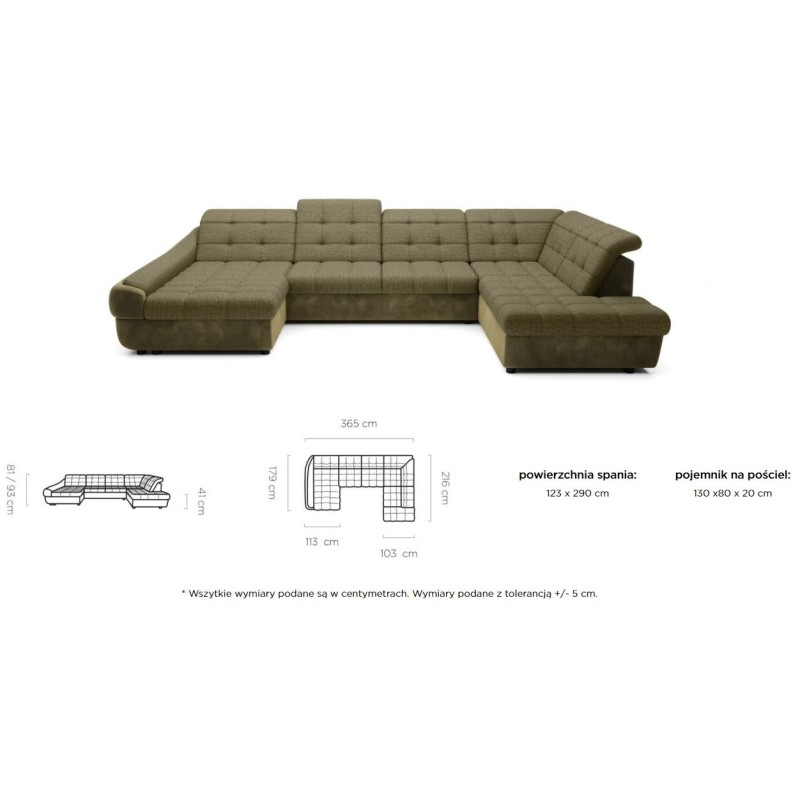 Narożnik Nobila XL R1 - wymiary