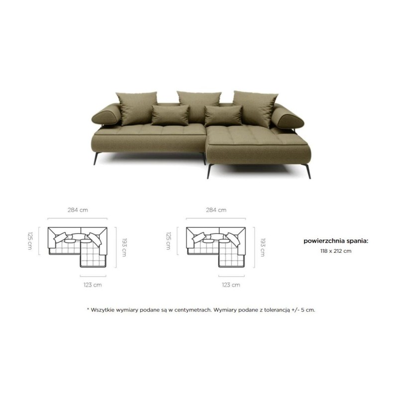 Narożnik Karin Mini - wymiary