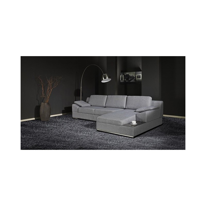 Nowoczesny narożnik w kolorze szarym - Clark