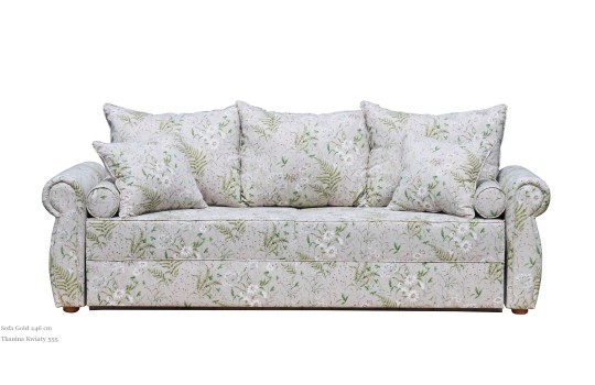 Kanapa w jasne kwiaty Gold 3