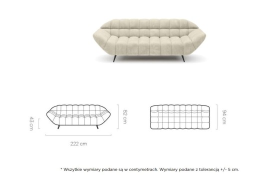 Sofa Kadi wymiary