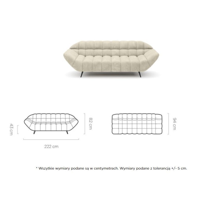 Sofa Kadi wymiary