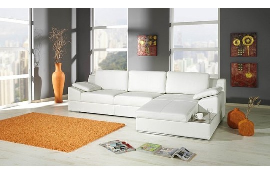 Biały nowoczesny narożnik Clark