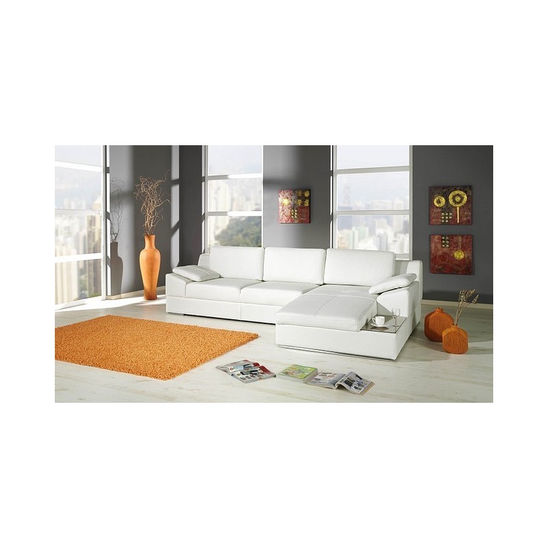 Biały nowoczesny narożnik Clark