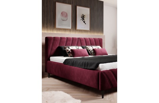 nowoczesne łóżko tapicerowane 