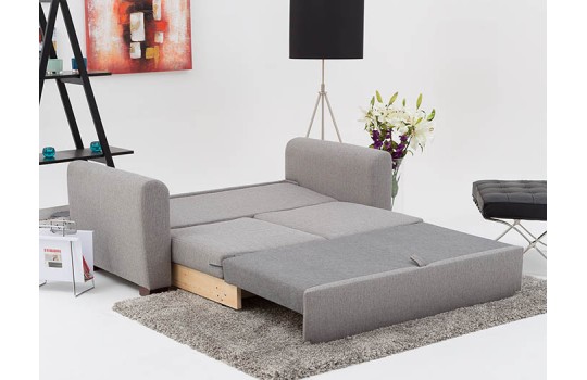 Sofa w szarej tkaninie Malton