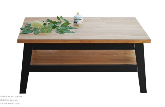 ława z dębowym blatemElen
