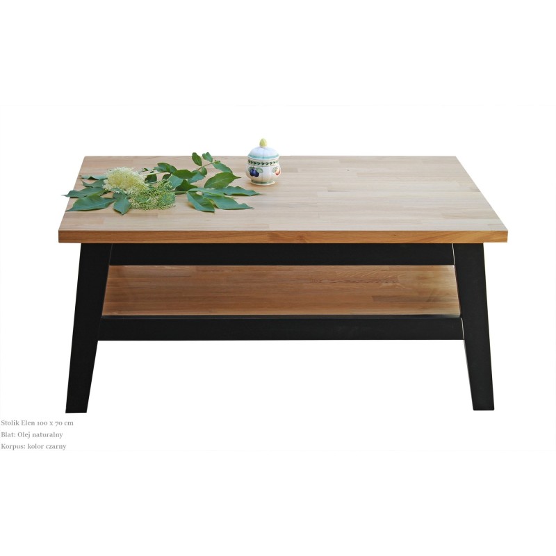 ława z dębowym blatemElen