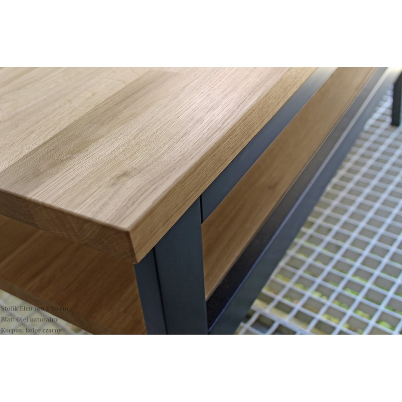Dębowy blat w ławie Elen