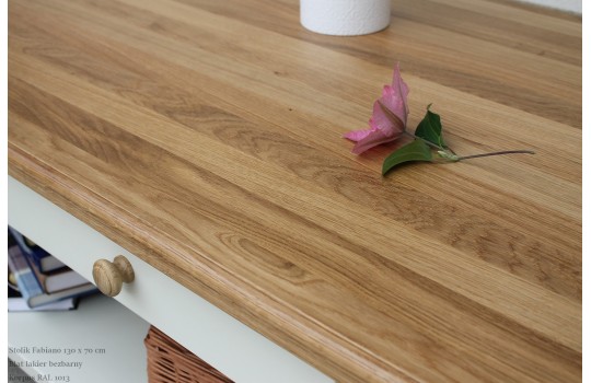 Stolik Fabiano - dębowy blat