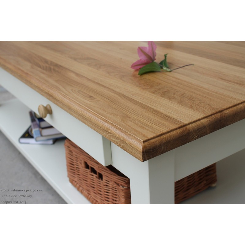 Stolik kawowy - dębowy blat