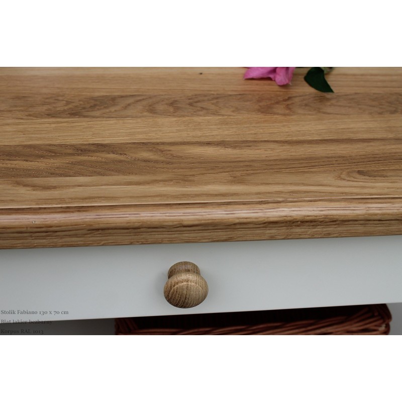 Stolik i Fabiano - dębowy blat
