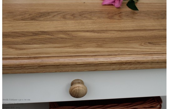 Stolik i Fabiano - dębowy blat