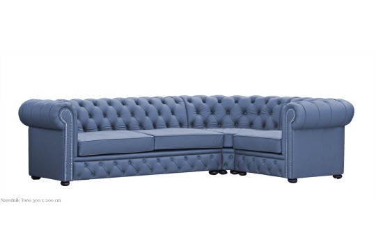Narożnik Chesterfield na wymiar - Tono