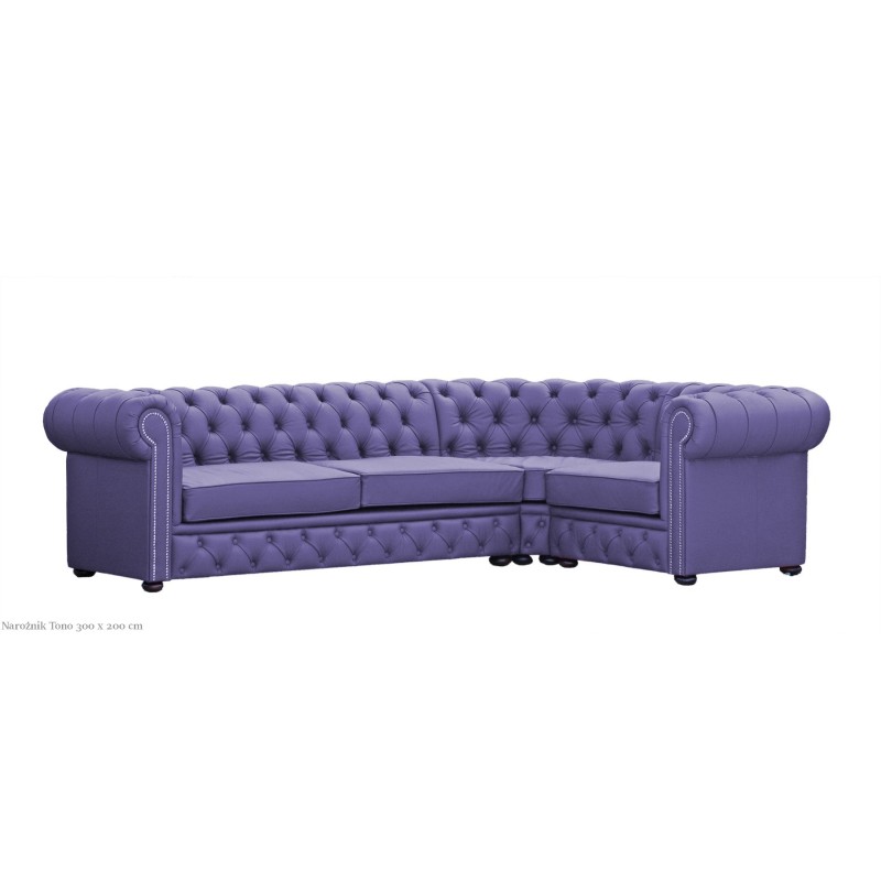Kanapa narożna Chesterfield Tono - na wymiar