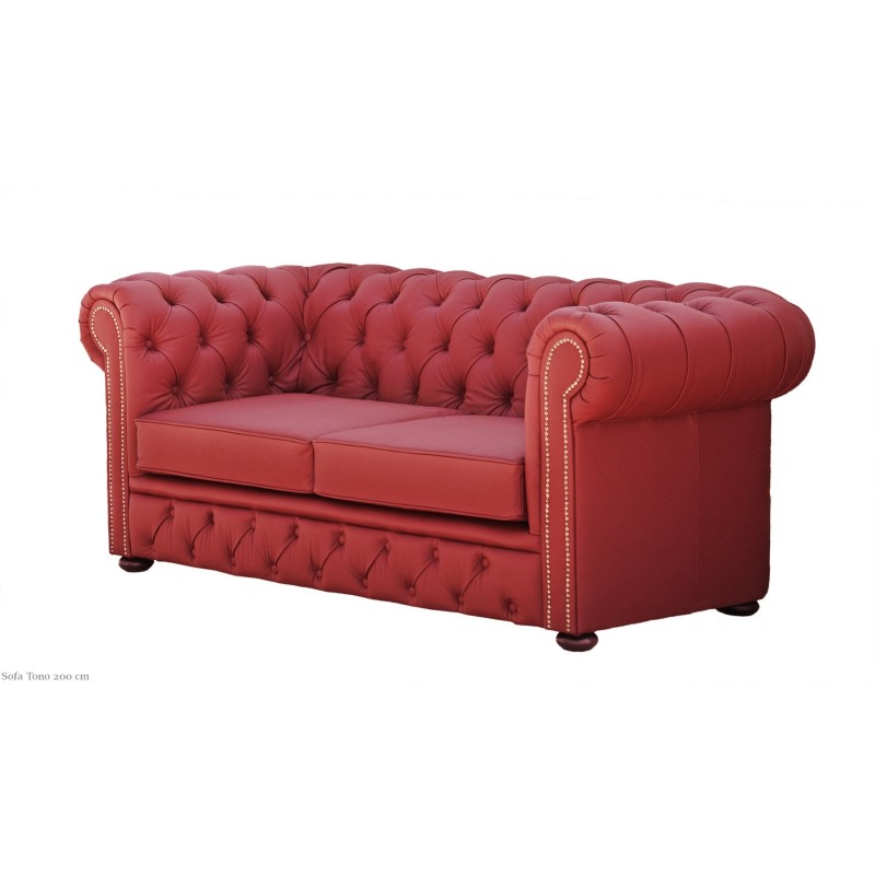 Czerwona Sofa Chesterfield Tono 200 cm Czerwona Sofa Chesterfield Tono 200 cm