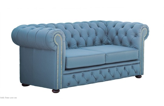 Niebieska Sofa Chesterfield Tono 200 cm Niebieska Sofa Chesterfield Tono 200 cm