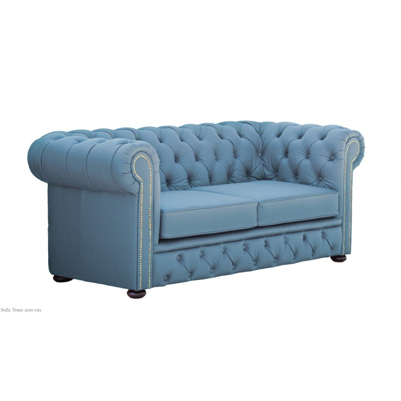 Niebieska Sofa Chesterfield Tono 200 cm Niebieska Sofa Chesterfield Tono 200 cm