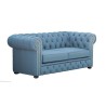 Niebieska Sofa Chesterfield Tono 200 cm