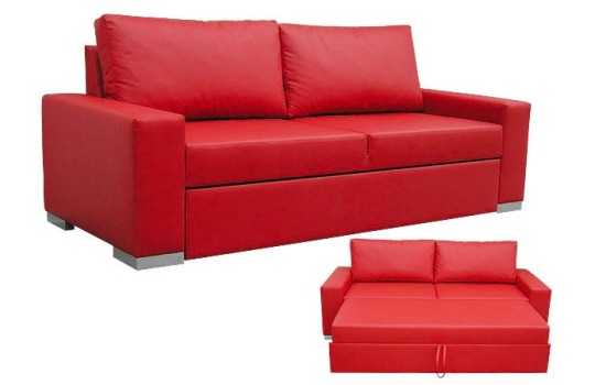 Czerwona Sofa Zeus 230 cm