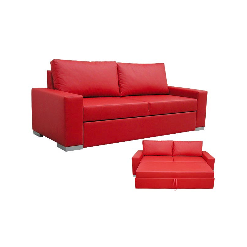 Czerwona Sofa Zeus 230 cm