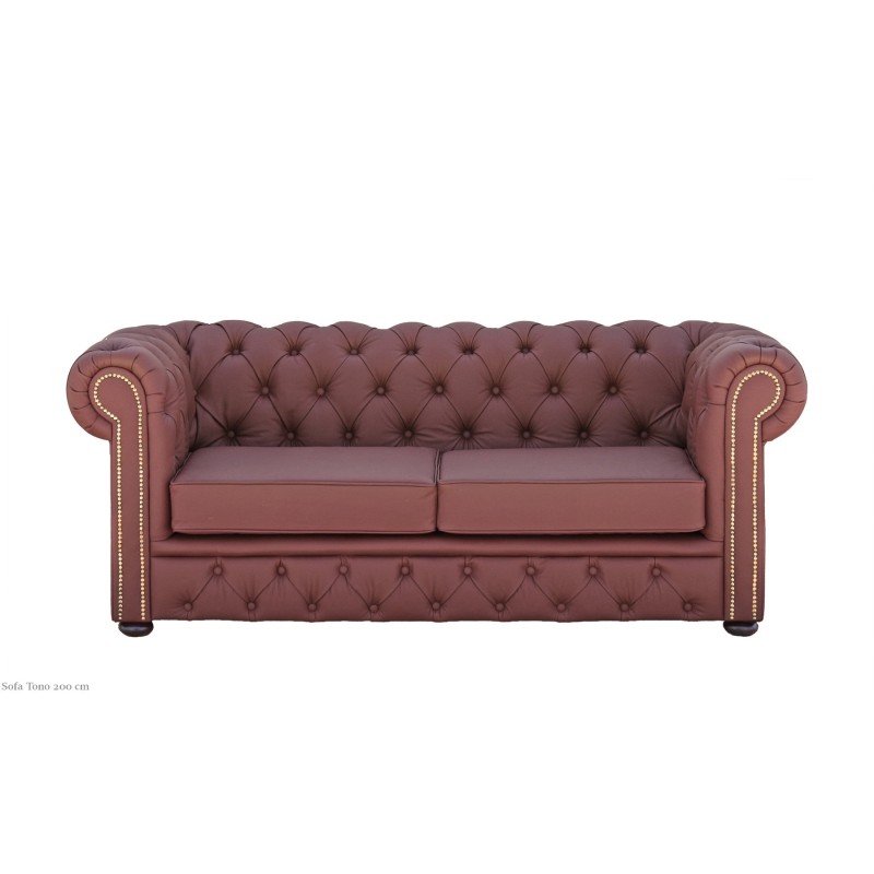 Brązowa Kanapa Chesterfield Brązowa Kanapa Chesterfield