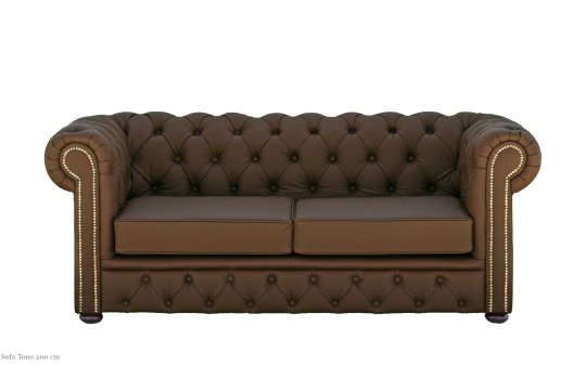 Sofa Chesterfield w kolorze brązowym - Tono Sofa Chesterfield w kolorze brązowym - Tono