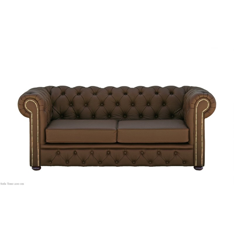 Sofa Chesterfield w kolorze brązowym - Tono Sofa Chesterfield w kolorze brązowym - Tono