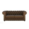 Sofa Chesterfield w kolorze brązowym - Tono