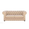 Beżowa Sofa Chesterfield Tono 200 cm