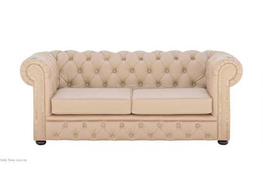 Beżowa Sofa Chesterfield Tono Beżowa Sofa Chesterfield Tono