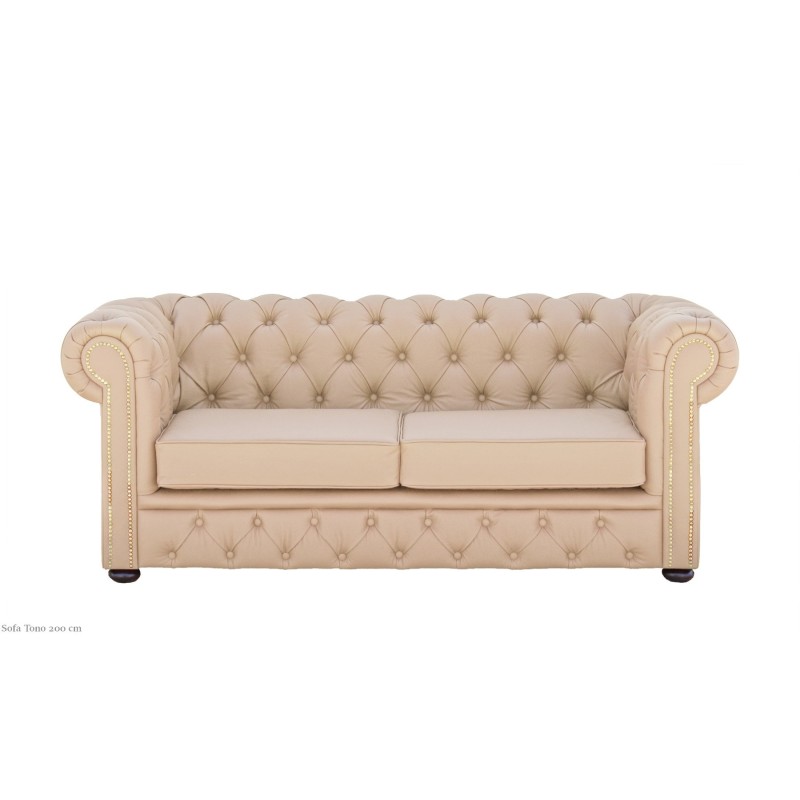 Beżowa Sofa Chesterfield Tono Beżowa Sofa Chesterfield Tono