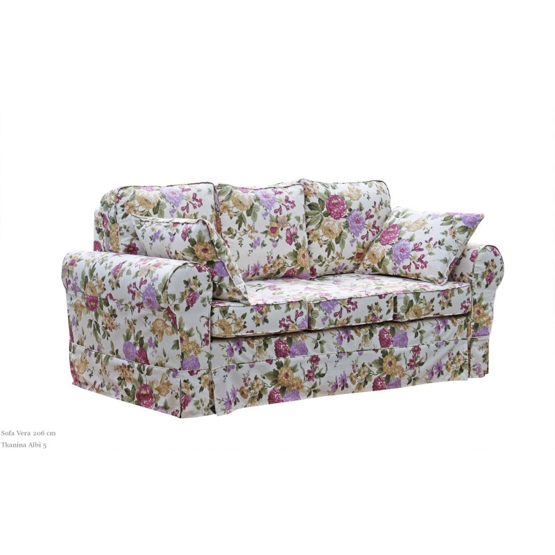 Sofa w róże Vera 206 cm