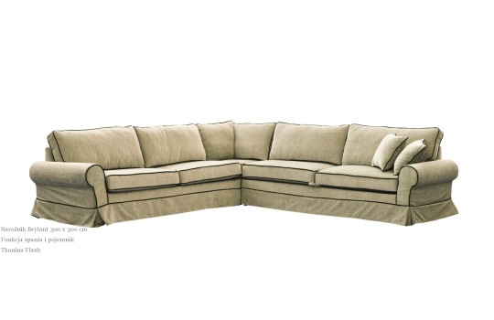 Beżowy klasyczny narożnik Brylant 300 x 300 cm